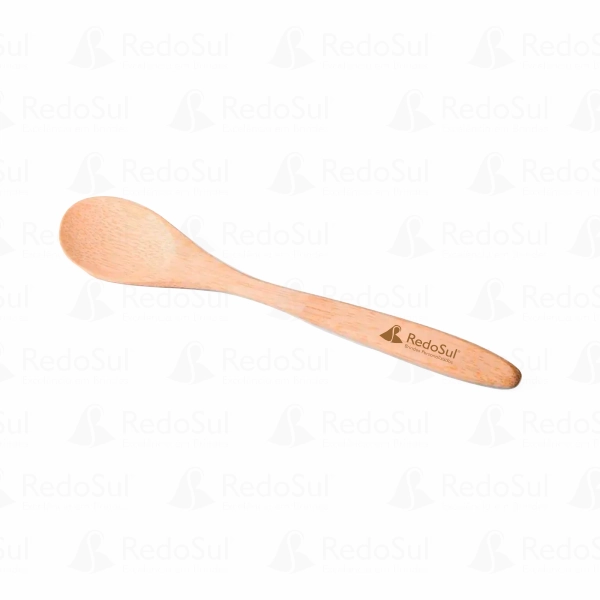 Colher em bambu personalizada no tamanho de 18 cm Colher em bambu personalizada no tamanho de 18 cm